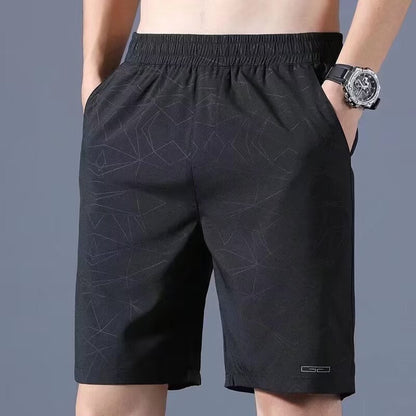 Short pour homme – Coupe décontractée – Tissu léger respirant – Taille élastique