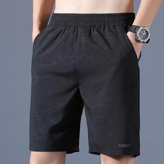 Short pour homme – Coupe décontractée – Tissu léger respirant – Taille élastique