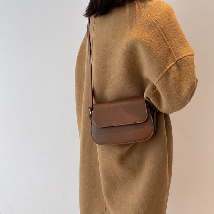 Sac à Bandoulière Classique Marron, Élégant, Pratique et Intemporel pour Femme