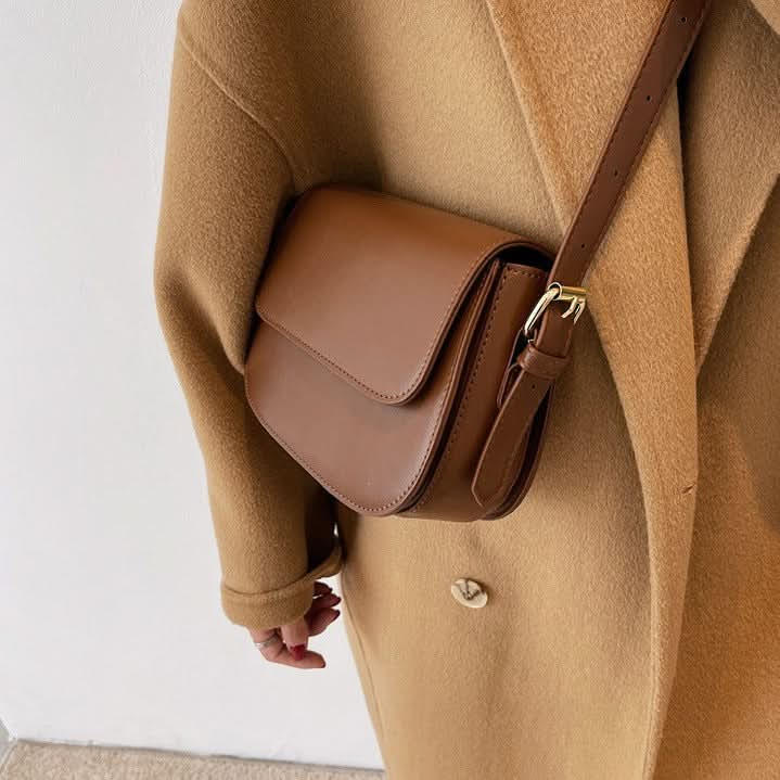 Sac à Bandoulière Classique Marron, Élégant, Pratique et Intemporel pour Femme