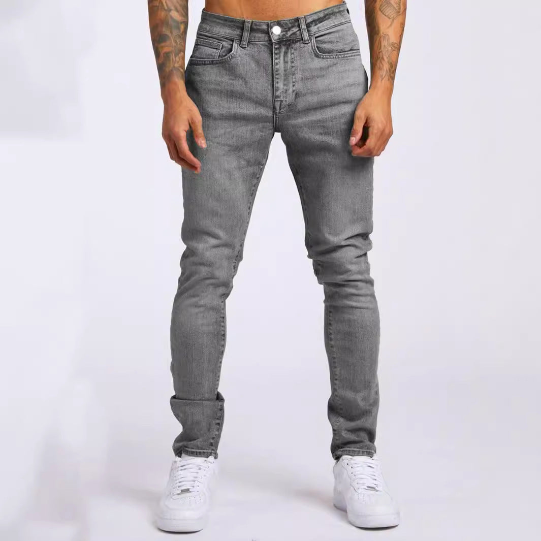 Jean slim homme – Coupe près du corps – Denim classique – Style décontracté quotidien