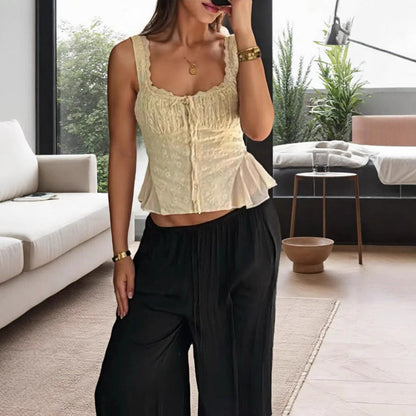 Ensemble Femme Top Épaules Dénudées en Dentelle + Jupe Sirène – Coupe Ajustée Élégante