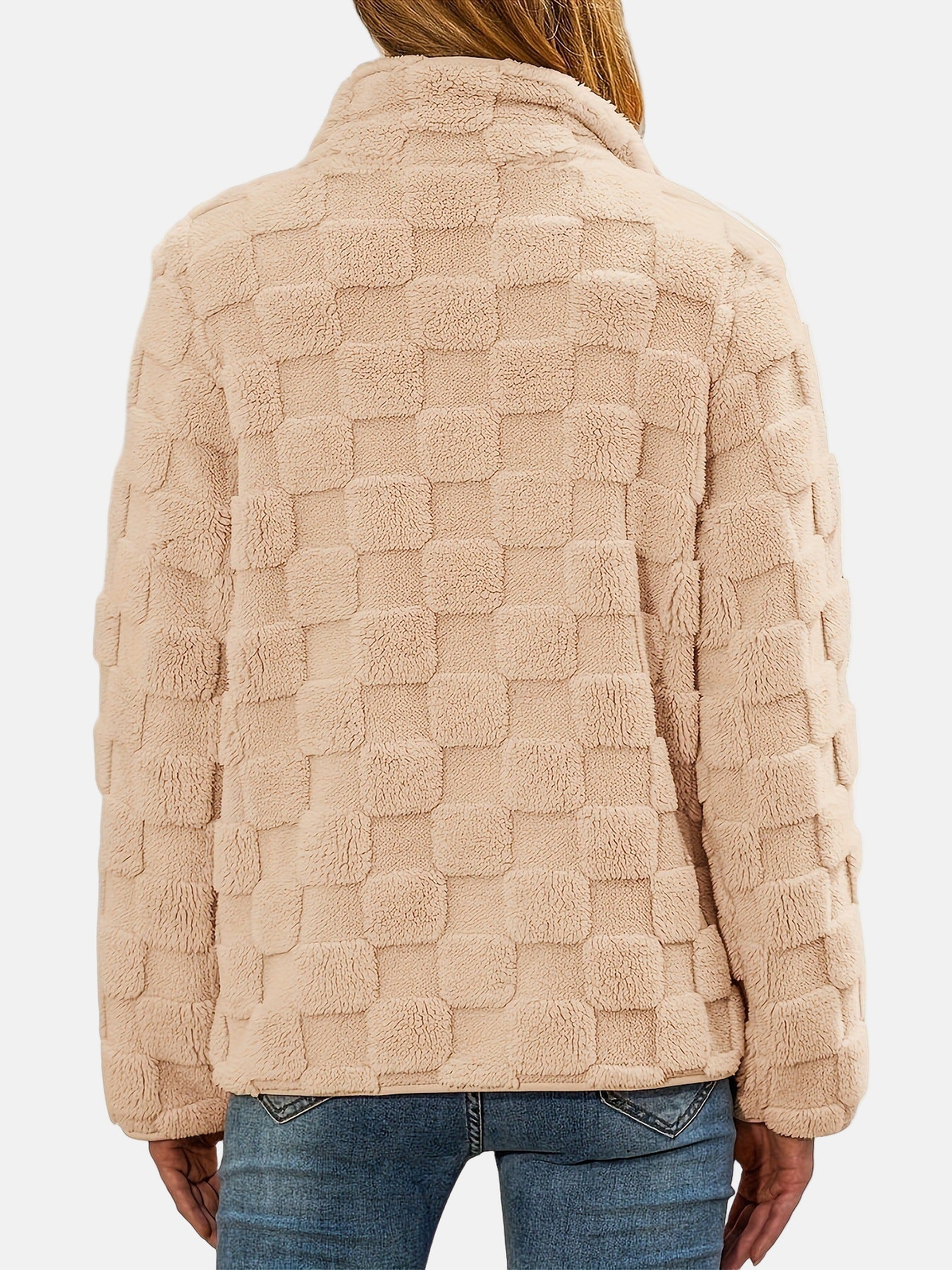 Femme Veste - Polaire - Coupe décontractée - Col montant - Manches longues