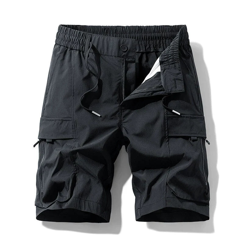 Homme Short - Tissu Tissé - Coupe Décontractée - Longueur Genou - Ceinture Élastique
