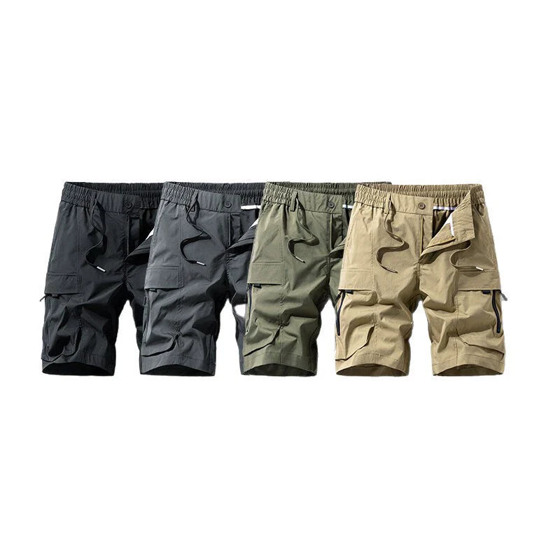 Homme Short - Tissu Tissé - Coupe Décontractée - Longueur Genou - Ceinture Élastique