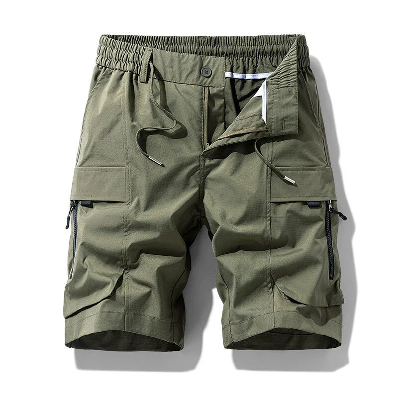 Homme Short - Tissu Tissé - Coupe Décontractée - Longueur Genou - Ceinture Élastique