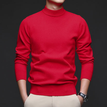 Pull homme – Coupe slim – Coton doux – Col rond côtelé – Style décontracté