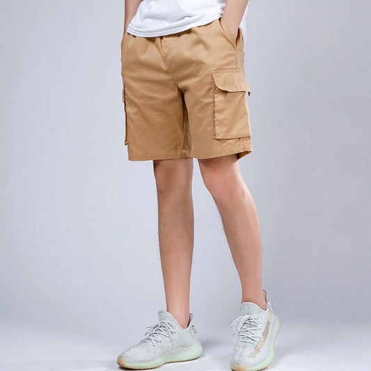 Short cargo homme – Coupe ample – Fibres naturelles – Poches fonctionnelles – Longueur genou