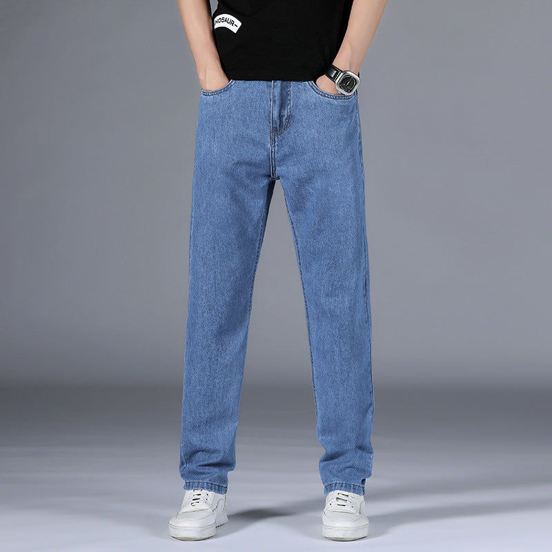 Jean homme – Coupe droite – Silhouette classique – Style décontracté – Longueur totale