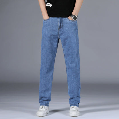 Jean homme – Coupe droite – Silhouette classique – Style décontracté – Longueur totale