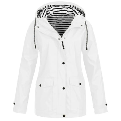 Veste homme extérieure – Imperméable – Coupe droite – Capuche ajustable