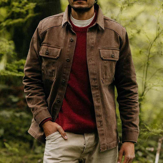 Veste Chemise Homme – Coupe Décontractée – Manches Longues – Tissu Respirant Polyvalent