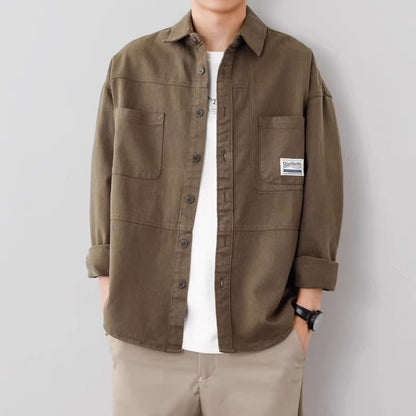 Veste Surchemise Homme – Coton Respirant – Coupe Relax – Poches Utilitaires