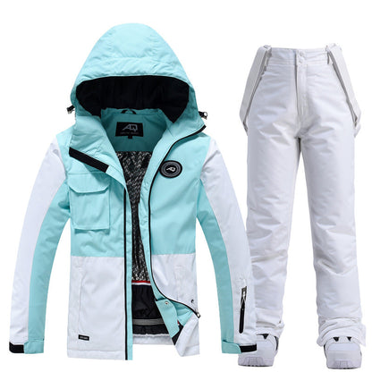 Combinaison de ski femme – Imperméable – Coupe ajustable – Capuche et bretelles amovibles