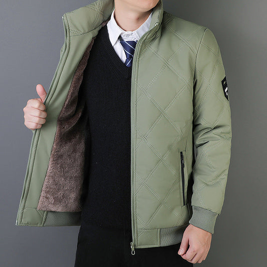 Veste matelassée homme – Coupe regular – Col montant – Poches zippées – Doublure chaude