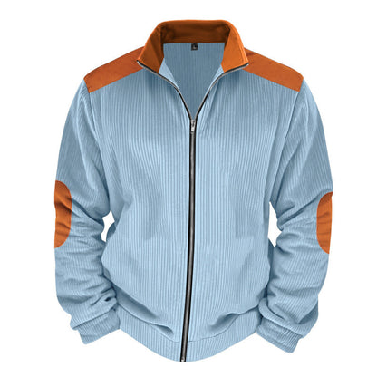 Veste matelassée homme – Coupe droite – Zippée – Style sportif à empiècements contrastés
