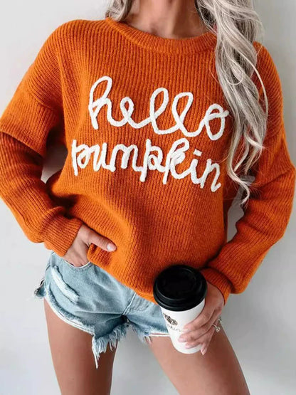 Pull femme – Coupe décontractée – Maille laine – Texture côtelée – Motif crochet