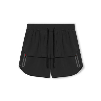 Short de sport homme – Coupe décontractée – Tissu respirant – Poches zippées