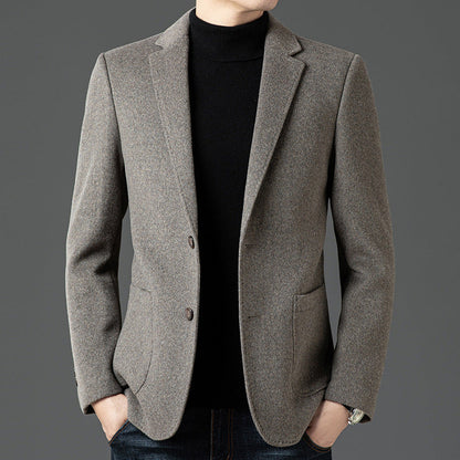 Blazer homme – Coupe cintrée – Laine – Revers cranté – Fermeture deux boutons