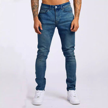 Jean slim homme – Coupe près du corps – Denim classique – Style décontracté quotidien