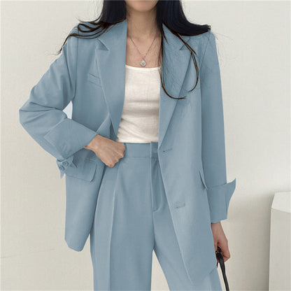 Veste tailleur femme – Coupe structurée – Revers crantés – Longueur hanches – Boutonnage simple