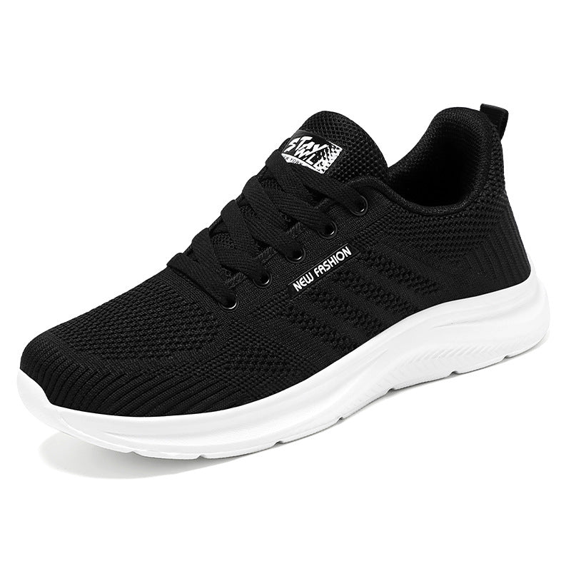 Chaussures de running femme – Maille respirante – Semelle amortissante – Basse à lacets