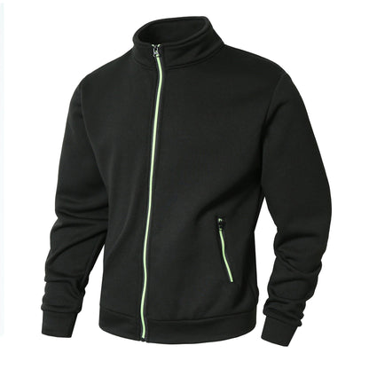 Veste zippée homme – Coupe régulière – Col montant – Poches zippées – Doublée polaire