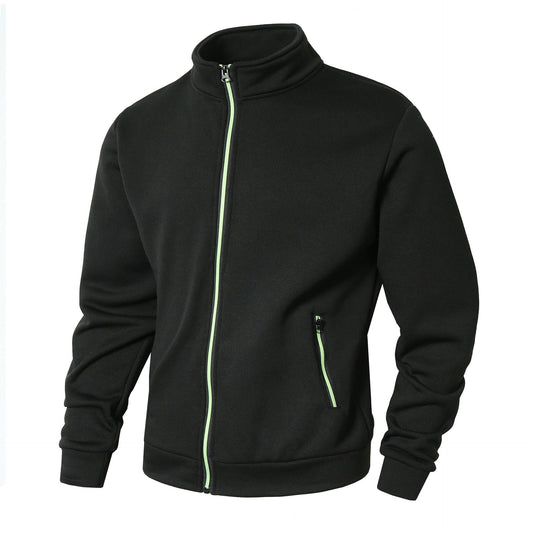 Veste zippée homme – Coupe régulière – Col montant – Poches zippées – Doublée polaire