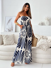 Combinaison femme – Sans manches bustier – Tissu respirant – Coupe ample fluide