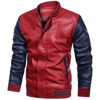 Veste homme casual – Coupe structurée – Col montant – Fermeture zippée – Poches zippées