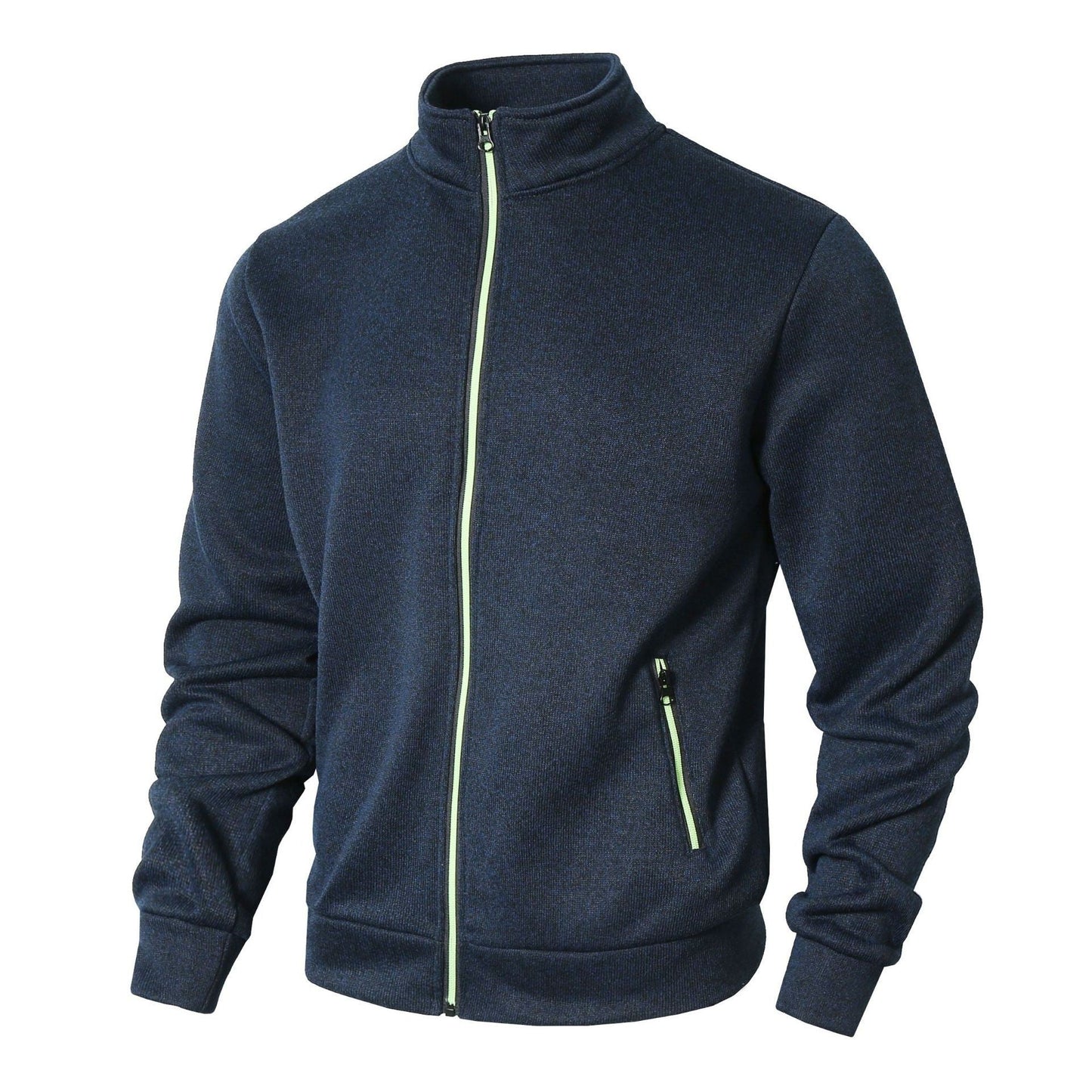 Veste zippée homme – Coupe régulière – Col montant – Poches zippées – Doublée polaire