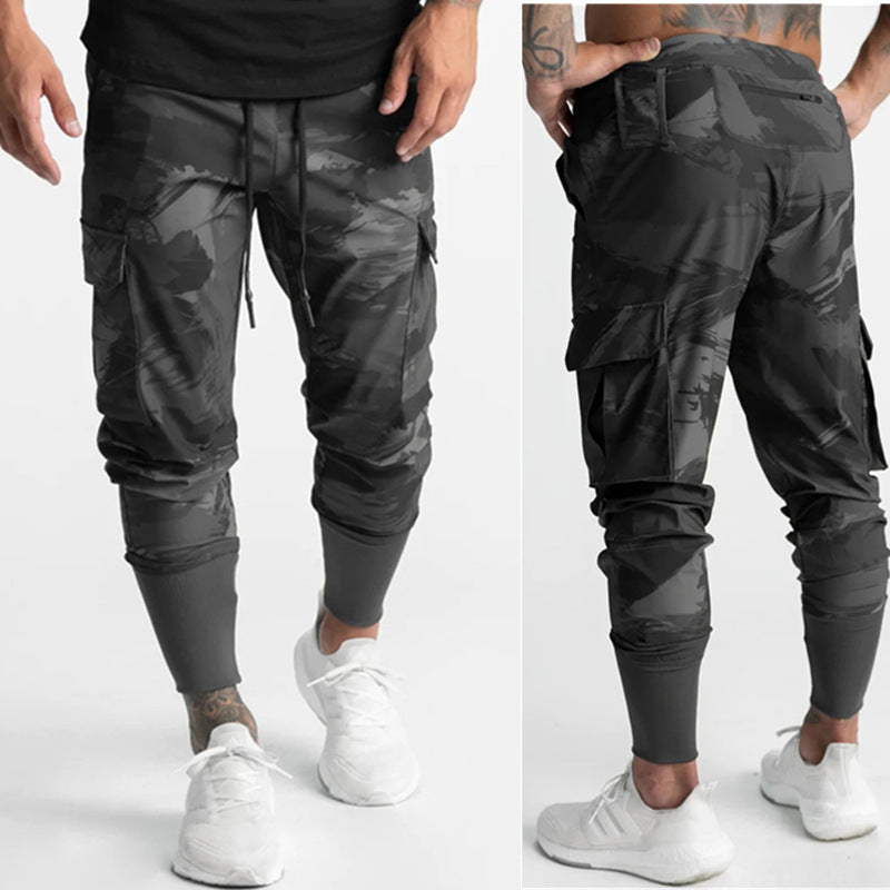 Pantalon cargo homme – Coupe décontractée – Tissu stretch respirant – Jambe fuselée