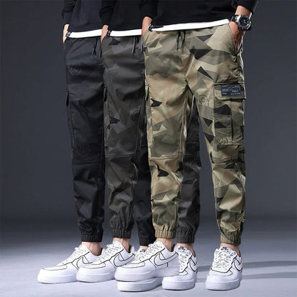 Pantalon Cargo Jogger Homme - Taille Élastique - Poches Multiples - Style Streetwear