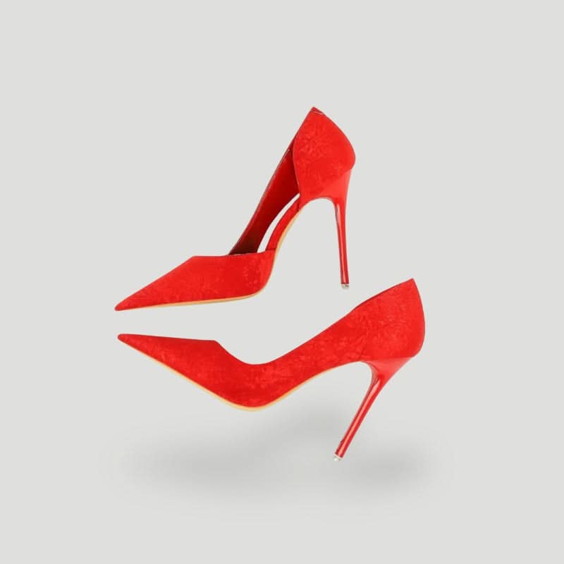 Escarpins Femme - Talon Aiguille - Bout Pointu - Motif Effet Serpent Élégant