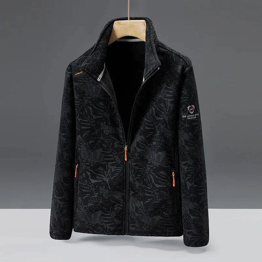 Veste polaire homme – Coupe standard – Col montant – Poches zippées – Texture douce