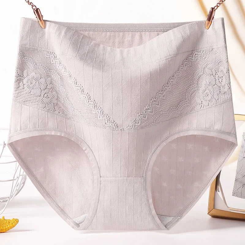 Culotte taille haute femme – Fibres naturelles – Coupe ajustée – Dentelle élégante