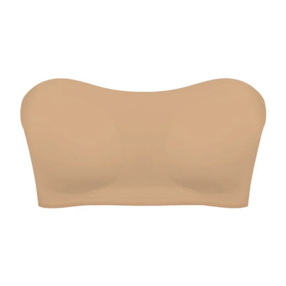 Soutien-gorge femme sans bretelles – Push-up sculptant – Maintien antidérapant – Finition invisible