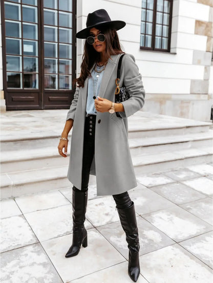 Veste d'hiver élégante, intemporelle et confortable pour femme