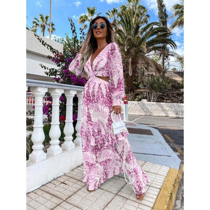 Robe maxi fleurie pour femme - Élégante et légère