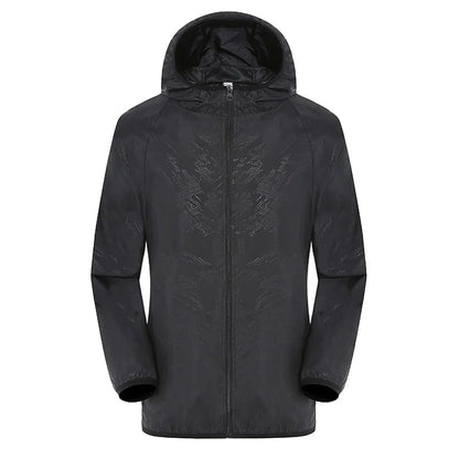 Manteau trench homme – Imperméable – Coupe décontractée – Capuche – Zip frontal