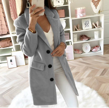 Manteau d'hiver élégant et confortable pour femme