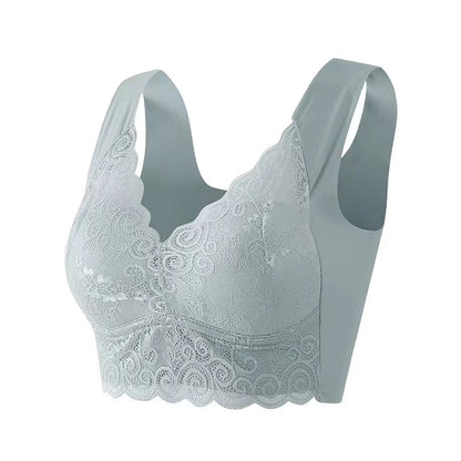 Soutien-gorge femme – Coupe sans couture – Détail en dentelle – Maintien sans armature