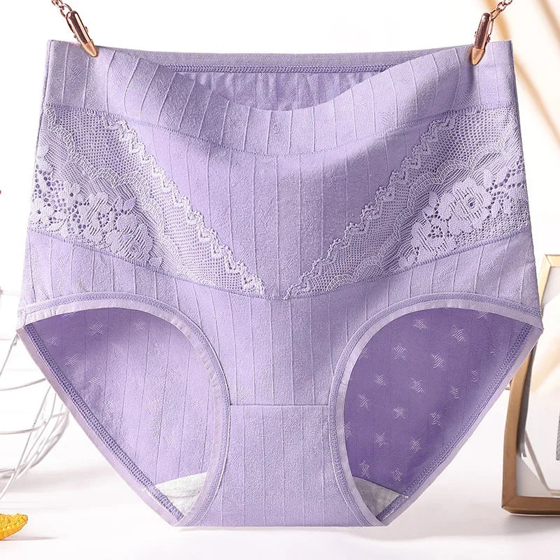 Culotte taille haute femme – Fibres naturelles – Coupe ajustée – Dentelle élégante