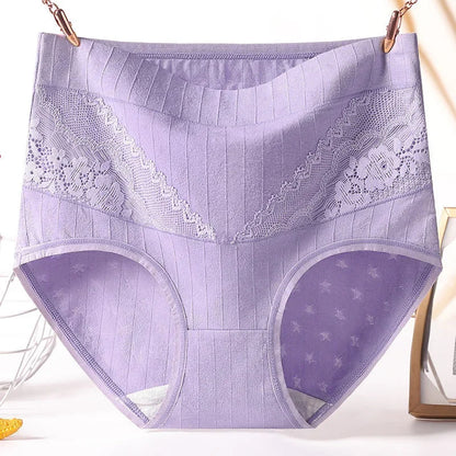 Culotte taille haute femme – Fibres naturelles – Coupe ajustée – Dentelle élégante