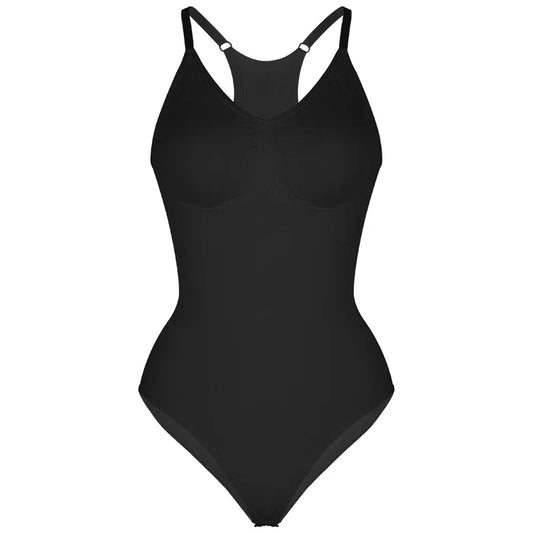 Body femme – Coupe galbante – Sans couture – Maintien ventre – Dos nageur sculptant