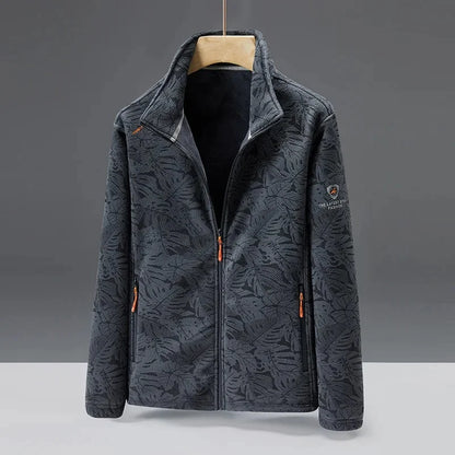 Veste polaire homme – Coupe standard – Col montant – Poches zippées – Texture douce