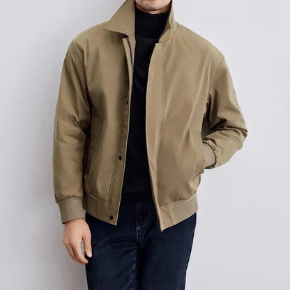 Veste homme – Coupe décontractée – Col classique – Poignets côtelés – Boutonnage devant
