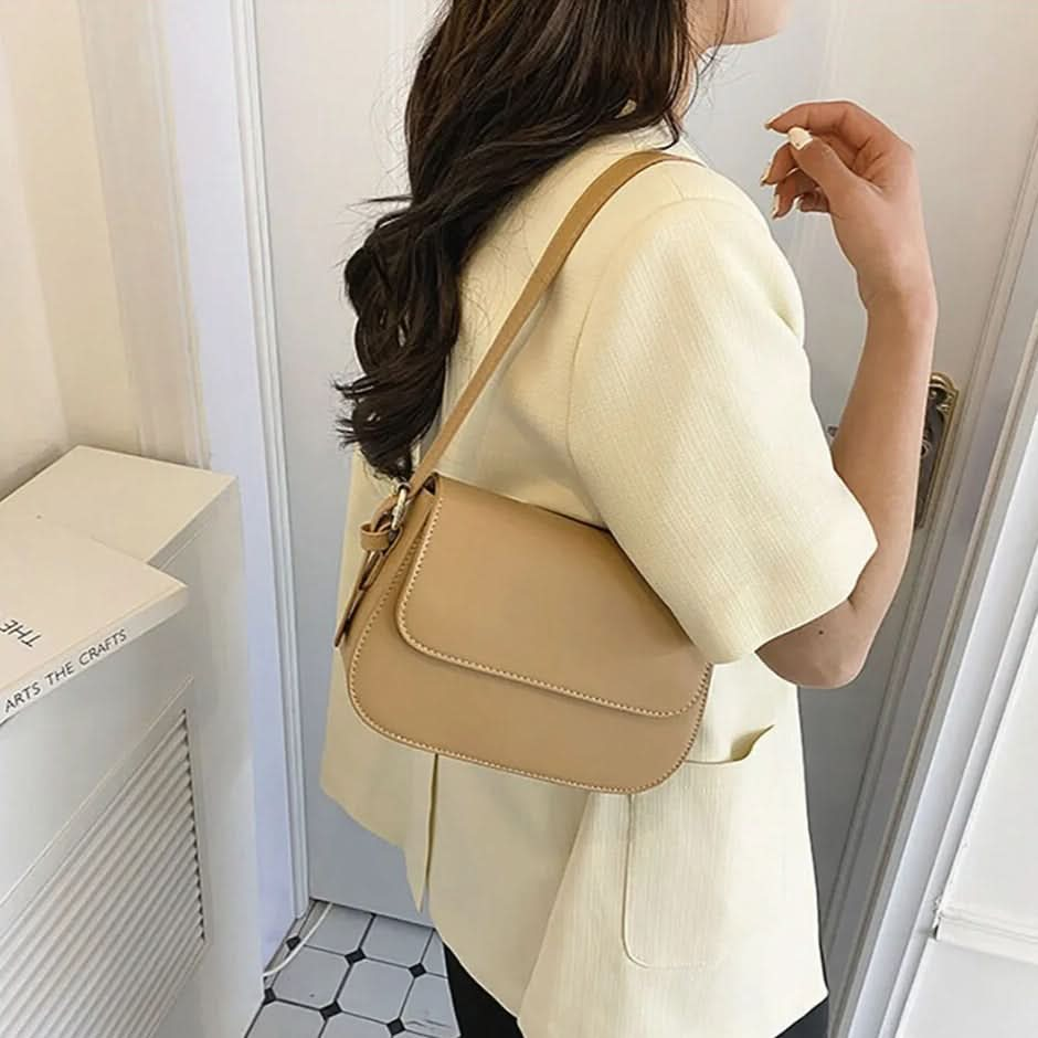 Sac à Bandoulière Classique Marron, Élégant, Pratique et Intemporel pour Femme