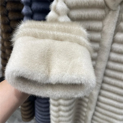 Lilou Manteau Long | Bordure en Fourrure Manteau