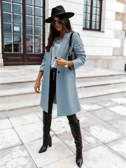 Veste d'hiver élégante, intemporelle et confortable pour femme